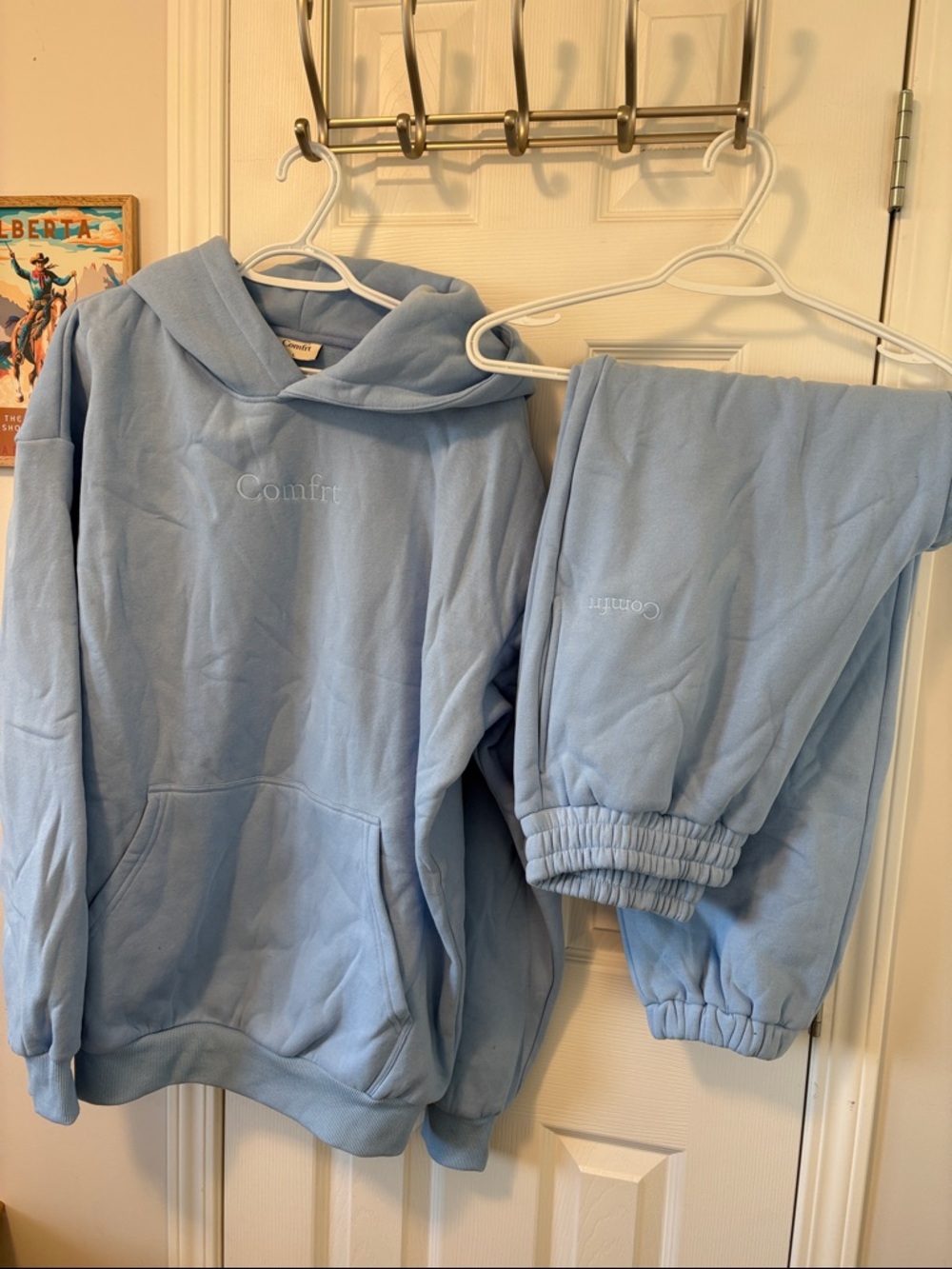 Comfrt — Light Blue Hoodie & Jogger Set
